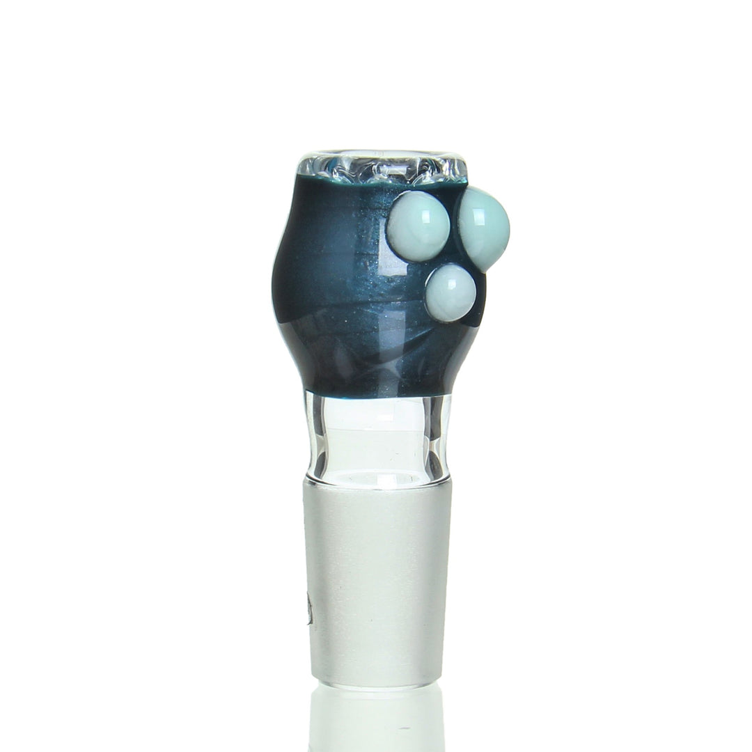 Ben Wilson 18mm Disc Screen Slide Unobtanium — heady worked bowl slide with built-in disc screen for bongs and water pipes