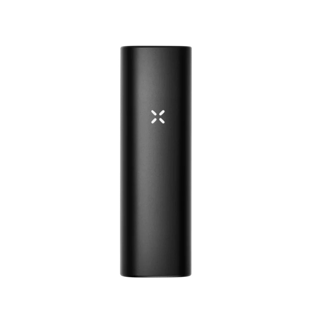 PAX Plus Onyx dry herb vaporizer in matte black finish with LED indicator lights