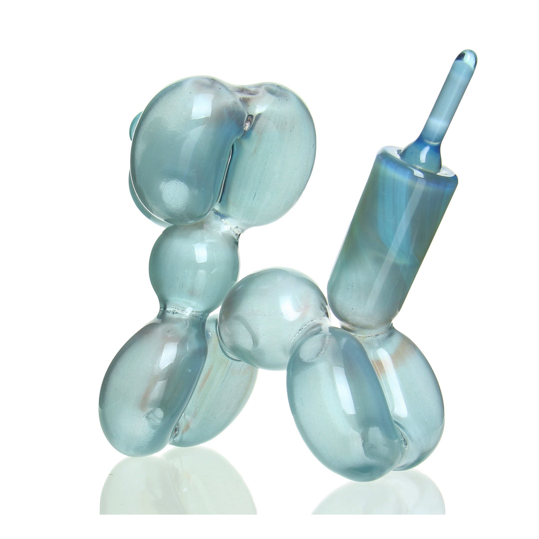 Blitzkriega Full Size Balloon Dog Baby Blue — baby blue full size balloon dog from alternate angle