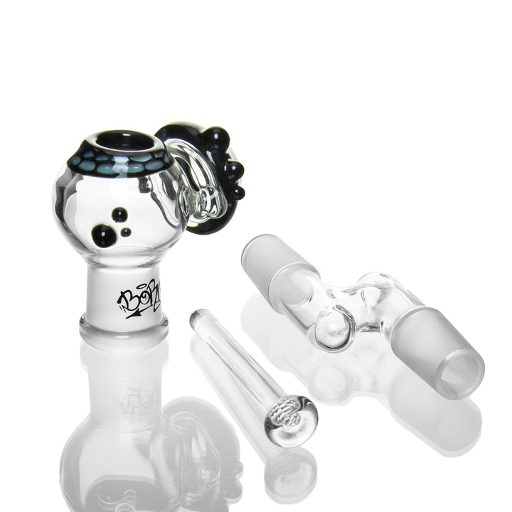 Boro Syndicate 18mm Dome and Adapter Set Opal — alternate angle of the set