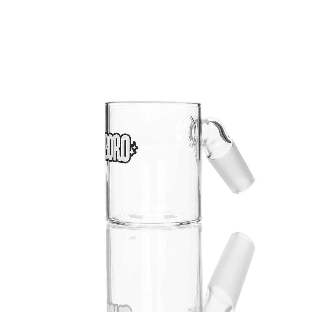 Boro Syndicate Proxy Adapter 14mm Male 45deg — glass water pipe adapter for the Puffco Proxy, hero shot