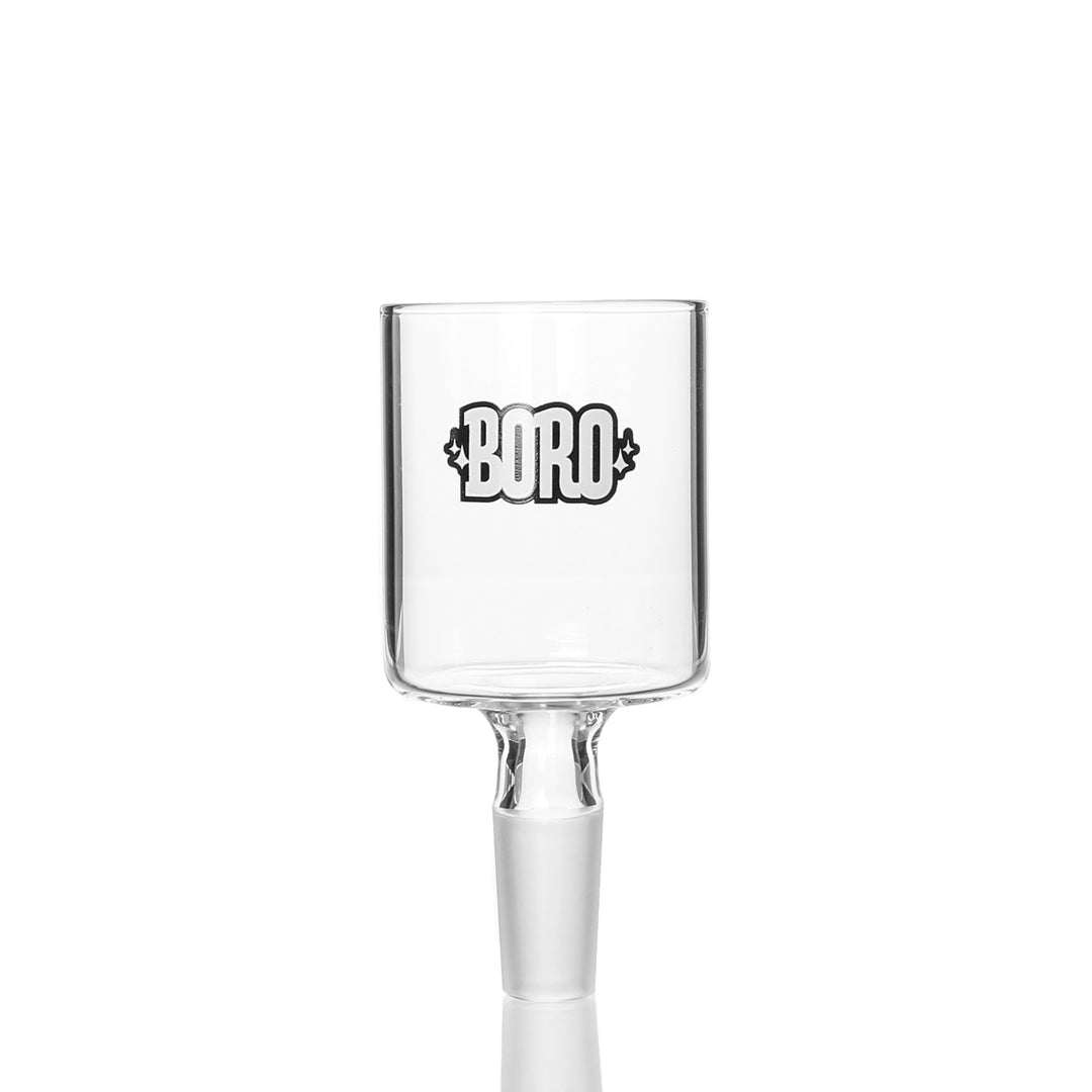 Boro Syndicate Straight Proxy Adapter 14mm Male 90deg — straight glass water pipe adapter for the Puffco Proxy