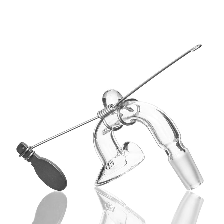 Boro Syndicate Vapor Curve 14mm Male 90deg — alternate angle of the vapor curve