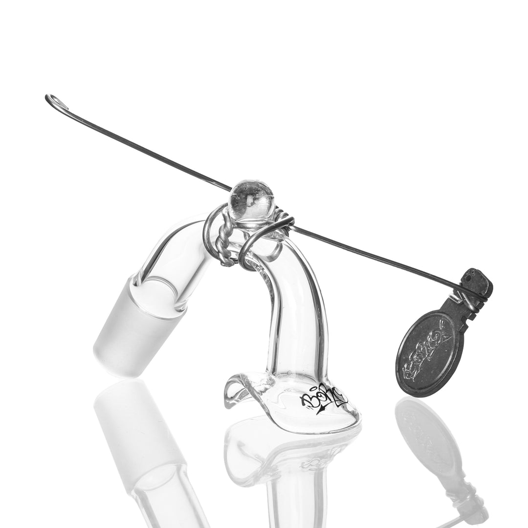 Boro Syndicate Vapor Curve 18mm Male 45deg — alternate angle of the vapor curve