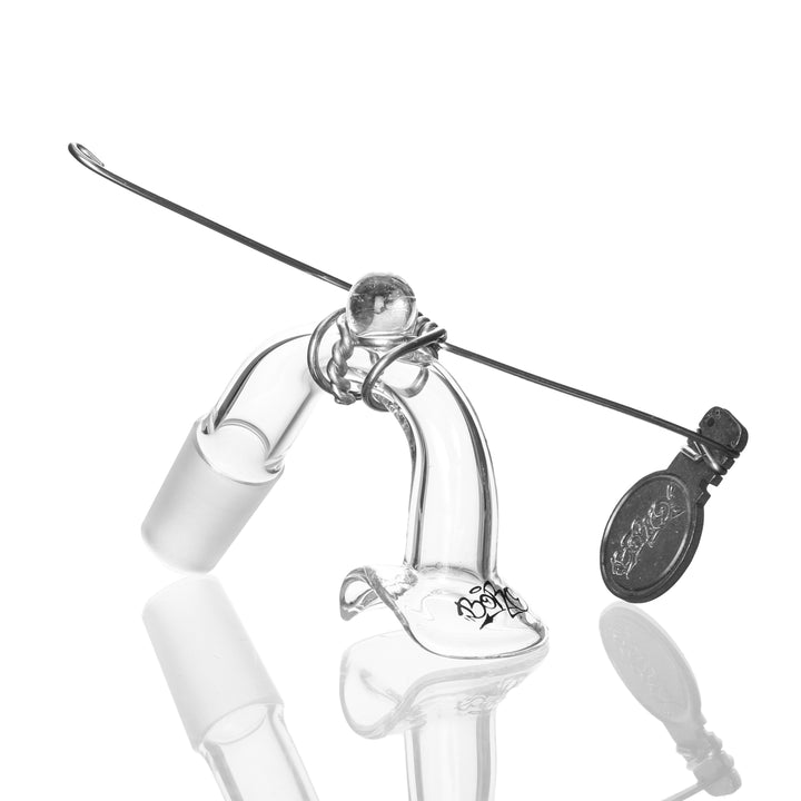 Boro Syndicate Vapor Curve 18mm Male 45deg — alternate angle of the vapor curve