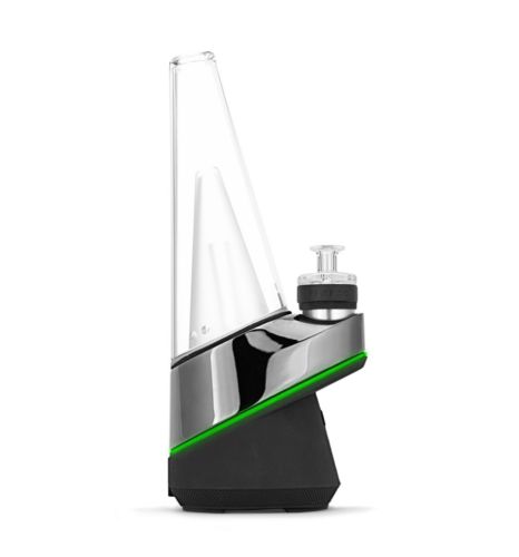 Original Puffco Peak Vaporizer in Black – classic design with glass cone and matte black base.
