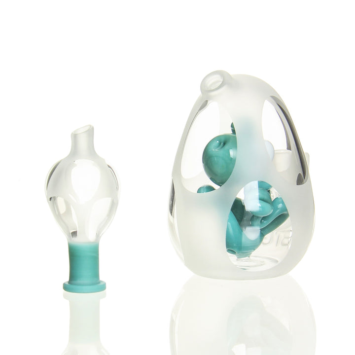 BTGB Mini Yoshi Egg Aqua — Aqua mini Yoshi Egg shown from alternate angle