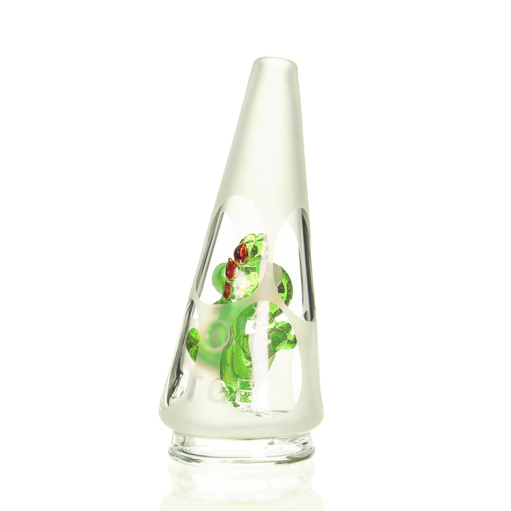 BTGB Puffco Peak Attachment Sunset Slyme — Sunset Slyme Puffco Peak attachment from alternate angle