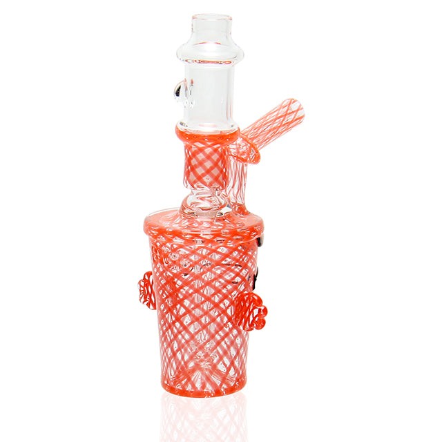 BTGB Reticello Master Shake Bubbler Orange side view