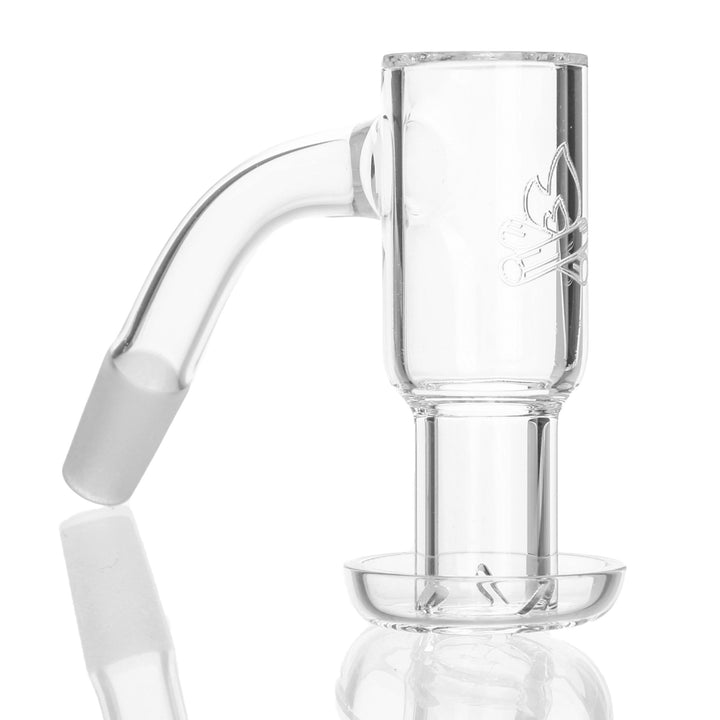 Campfire Quartz V2 Terp Slurper 10mm Male 45deg — V2 terp slurper banger with 10mm male joint at 45 degrees