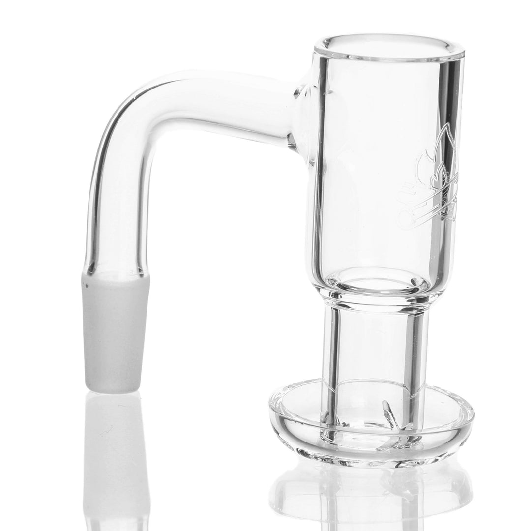 Campfire Quartz V2 Terp Slurper 10mm Male 90deg — V2 terp slurper banger with 10mm male joint at 90 degrees