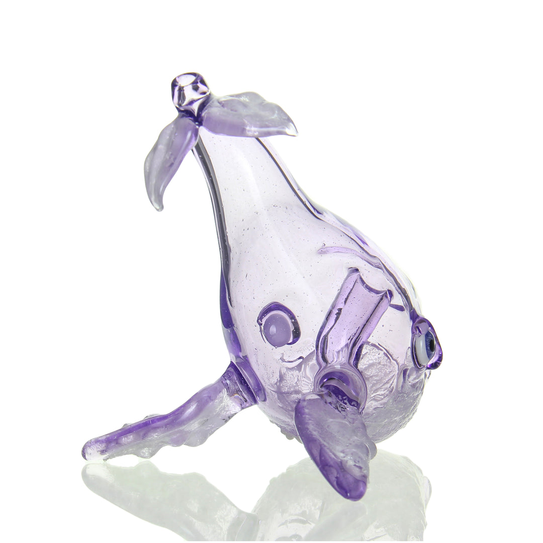 Chadd Lacy Humpback Chonker Purple Rain — purple rain whale-themed dab rig shown from alternate angle