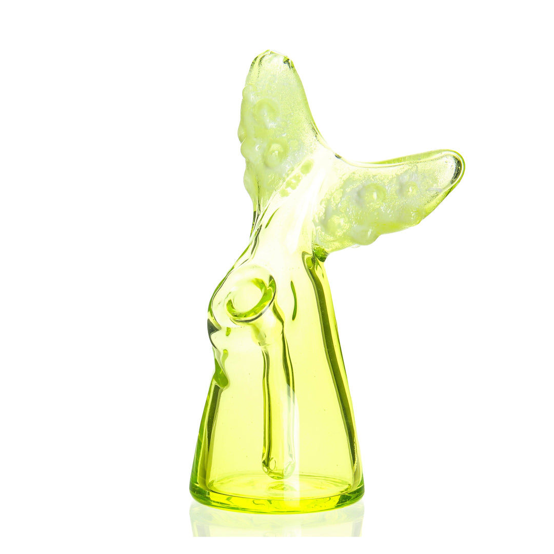 Chadd Lacy Whale Tail Rig Illuminati — heady glass whale tail dab rig in Illuminati eye colorway