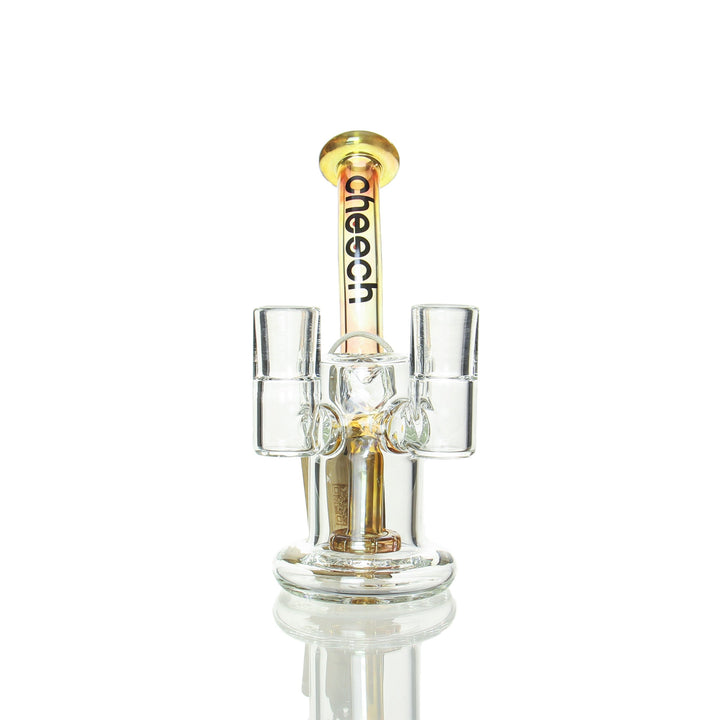 Cheech Glass 6in Double Banger Hanger Fume — dual joint detail