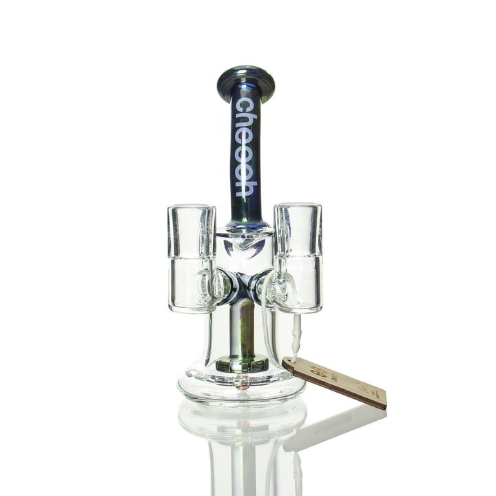 Cheech Glass 6in Double Banger Hanger Space Tech — alternate angle of the rig
