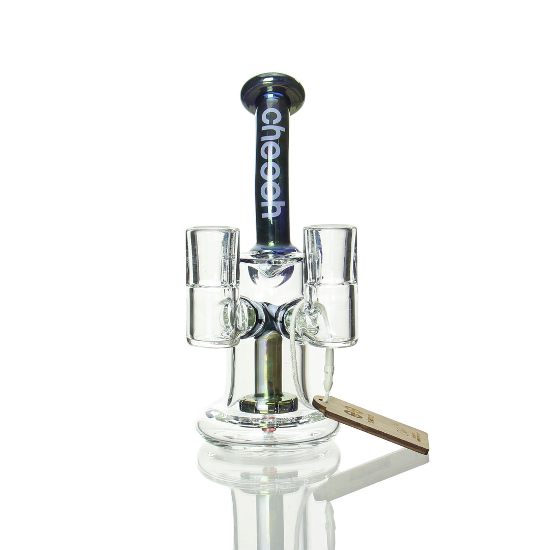 Cheech Glass 6in Double Banger Hanger Space Tech — alternate angle of the rig
