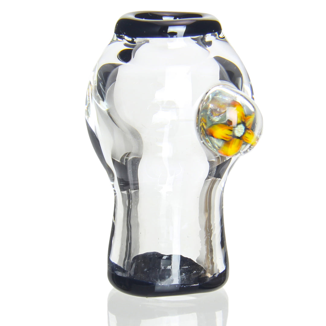 Christina Cody 14mm Dome Flower — heady glass slide dome with flower design