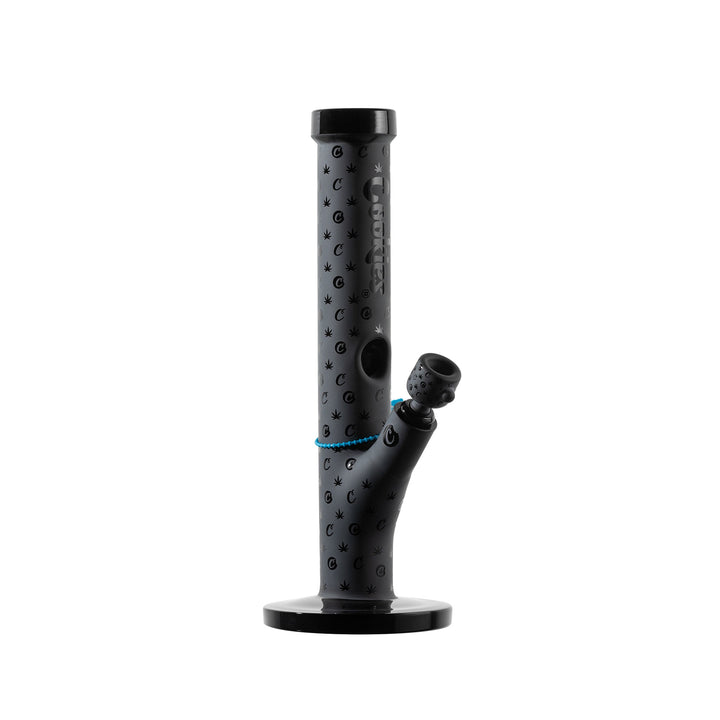 Cookies SF V Straight — Black colorway straight tube water pipe, hero shot
