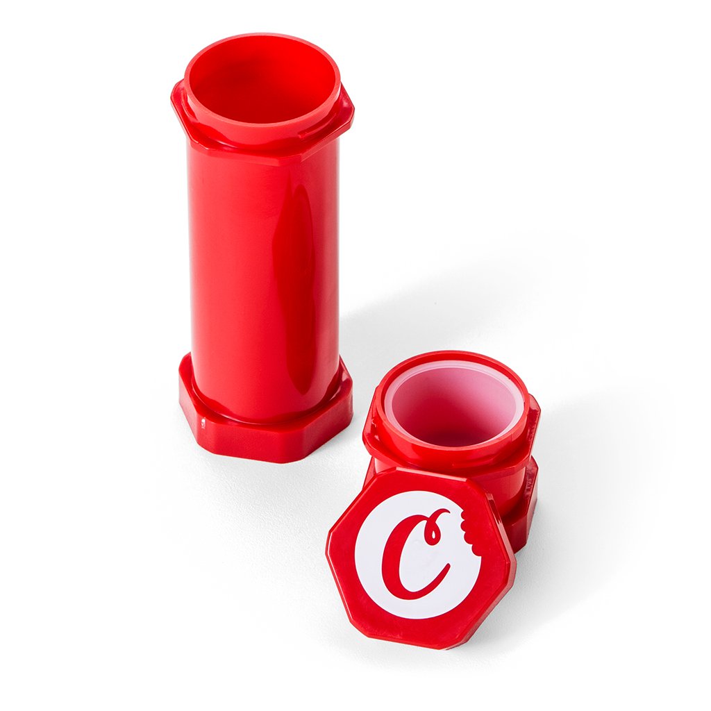 Cookies SF V2 Extendo Jar Red — red V2 Extendo jar from alternate angle