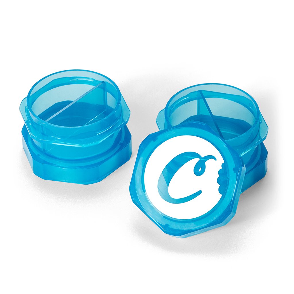 Cookies SF V2 Large Stackable Jars Blue — blue V2 large stackable jars from alternate angle