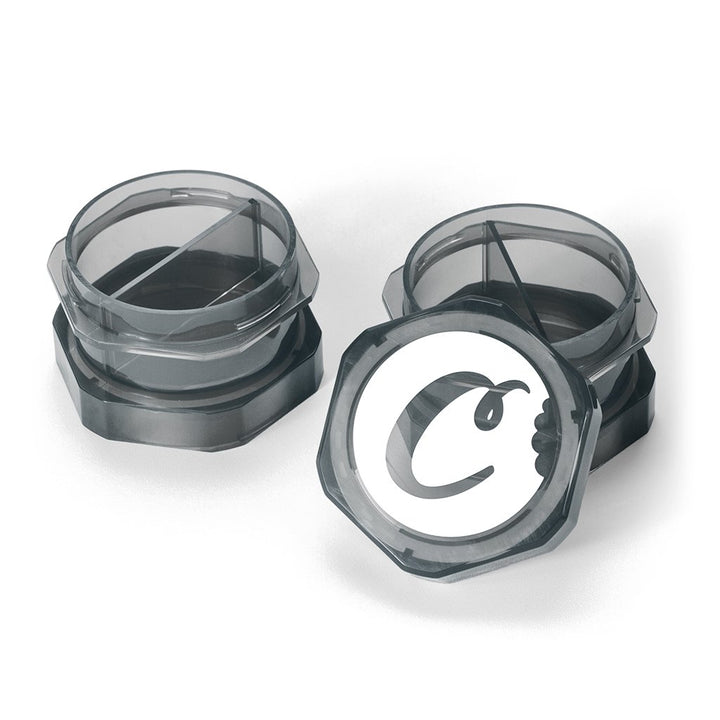 Cookies SF V2 Large Stackable Jars Smoke — smoke V2 large stackable jars from alternate angle