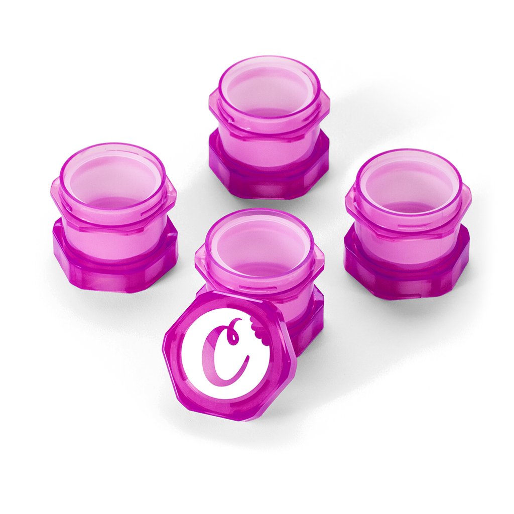 Cookies SF V2 Mini Stackable Jars Purple — purple V2 mini stackable jars from alternate angle