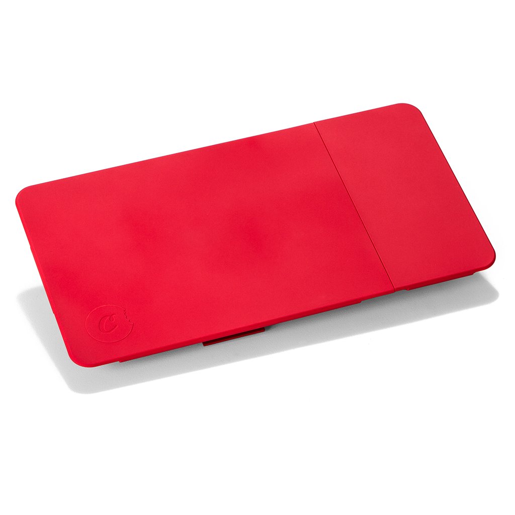Cookies V3 Rolling Tray 3.0 Red — Cookies V3 rolling tray detail of storage compartments