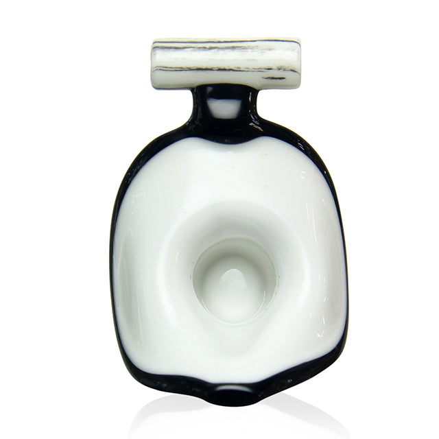 Cowboy Glass x Gemini Andy Cowboy Hat Pendant Black White side view