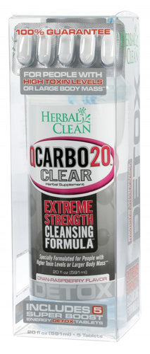 Herbal Clean - Qcarbo20 - Cran-Raspberry