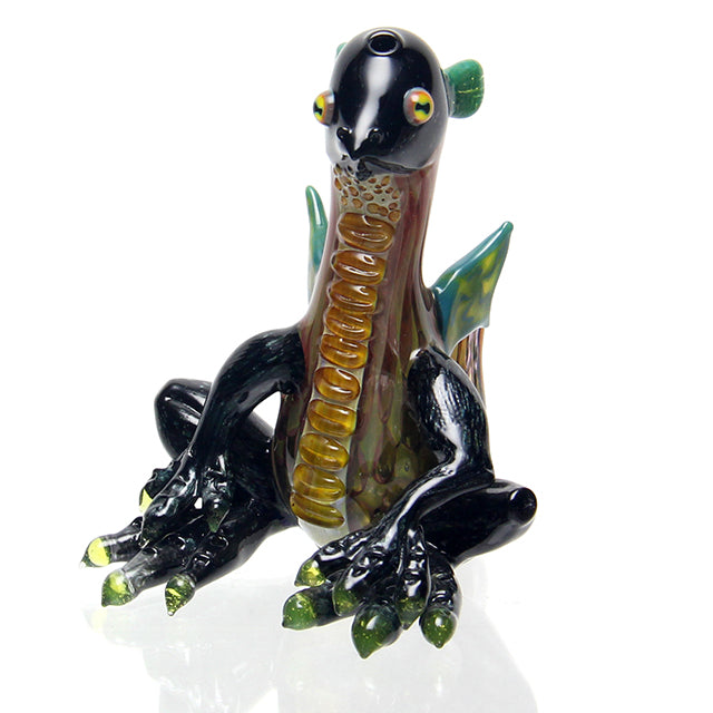Crunkelstein Cap'n Crunk Baby Dragon Bubbler sculptural mini dab rig with 10mm female joint