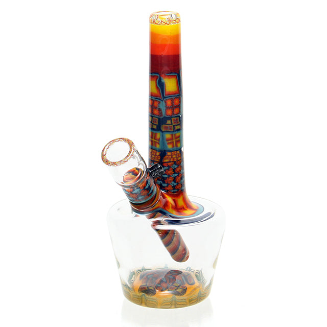 Crunkelstein Cap'n Crunk Mini Chip Stack Tube sculptural mini bong with 10mm female joint