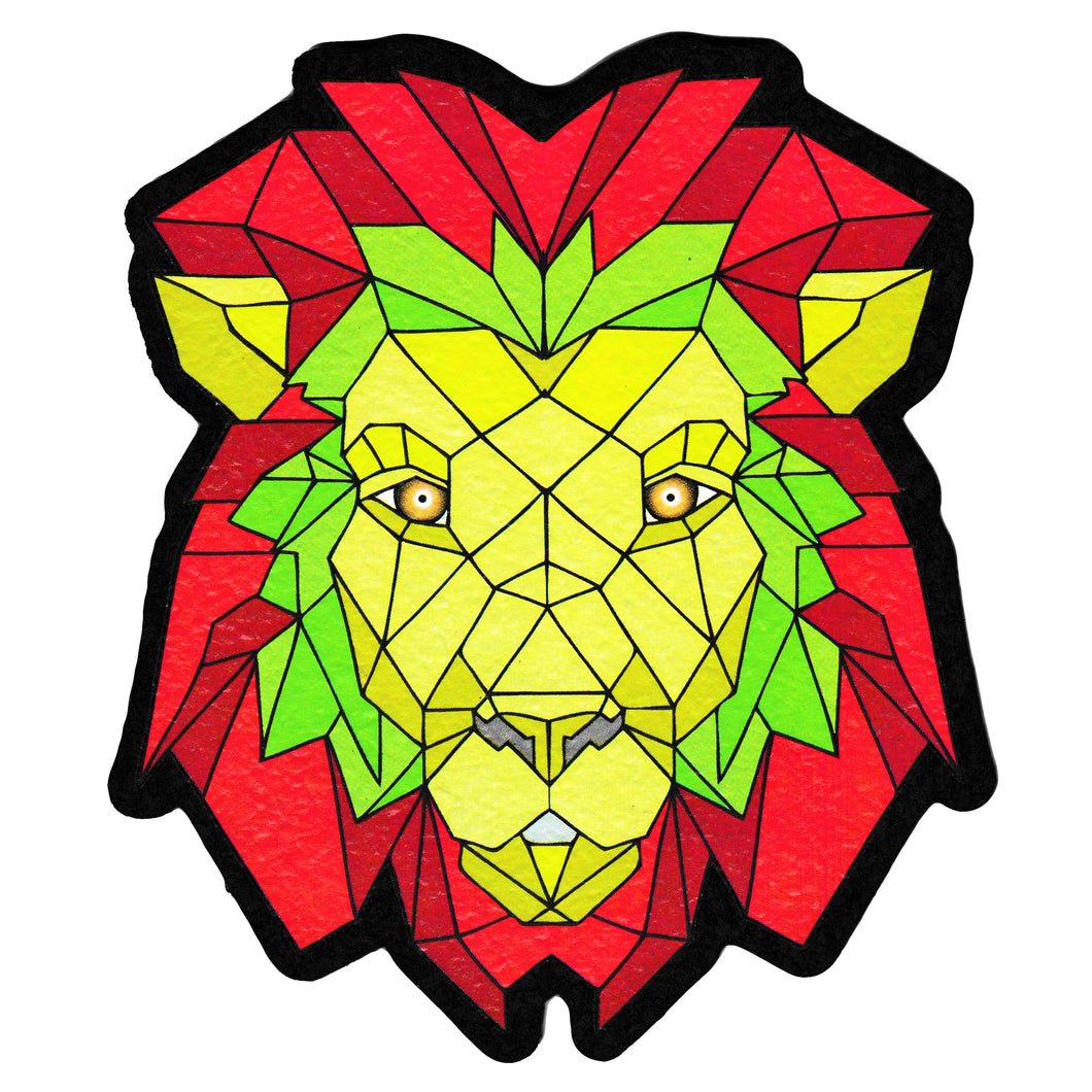 Moodmats - Orfin - Geometric Rasta Lion