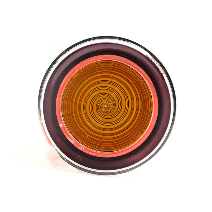 Illadelph Glass - Worked Medium Beaker - Rasta w/ Gold Sparkle