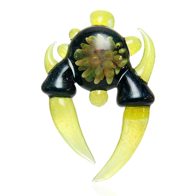 Dan Evans Glass Warlock Pendant UV-reactive wearable accessory