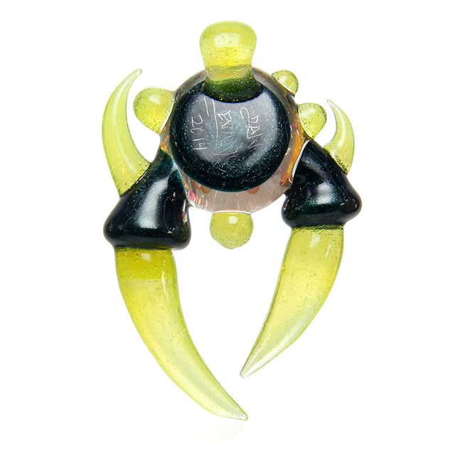 Dan Evans Glass Warlock Pendant side view