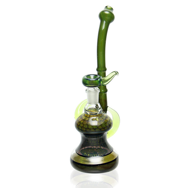 Dave Park Glass Bubbler Mighty Moss sculptural mini dab rig