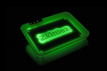 Load image into Gallery viewer, Glow Tray x Zkittlez Rolling Tray - Green