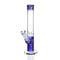 HVY Glass - Tubo recto mini de color en espiral de 11" y 38 mm - Azul y dorado
