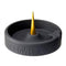 Debowler Minimalist Silicone Ashtray - Black with Gold Spike