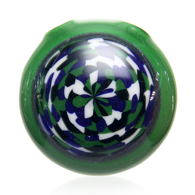 Disk Glass Disc Pendant Green wearable glass accessory