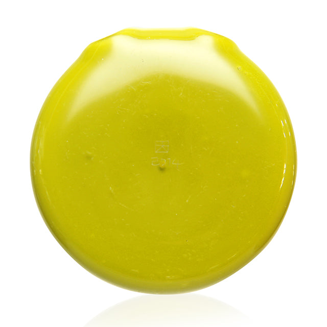 Disk Glass Disc Pendant Yellow side view