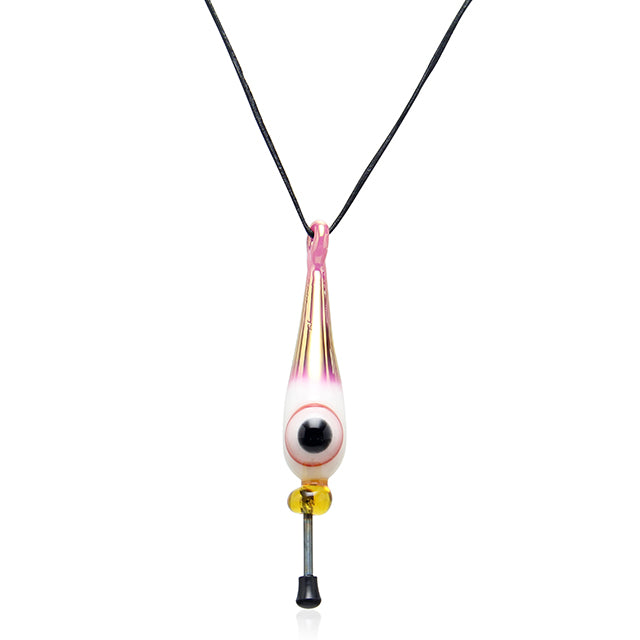 Down Neck Glass Droplet Pendant Dabber Fumed wearable dabber accessory