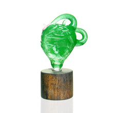 Load image into Gallery viewer, Salt Glass -14mm 3 Hole Creature Slide - Green