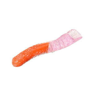 Emperial Glass - Worm Scoop - Orange & Pink