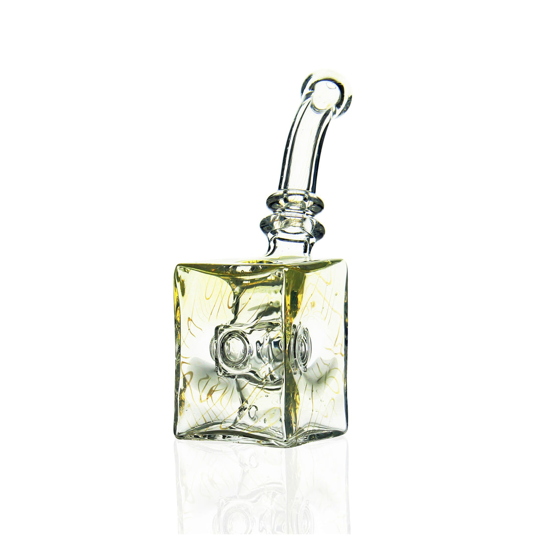 Earl Jr. Glass Tesseract Traveler sculptural dab rig