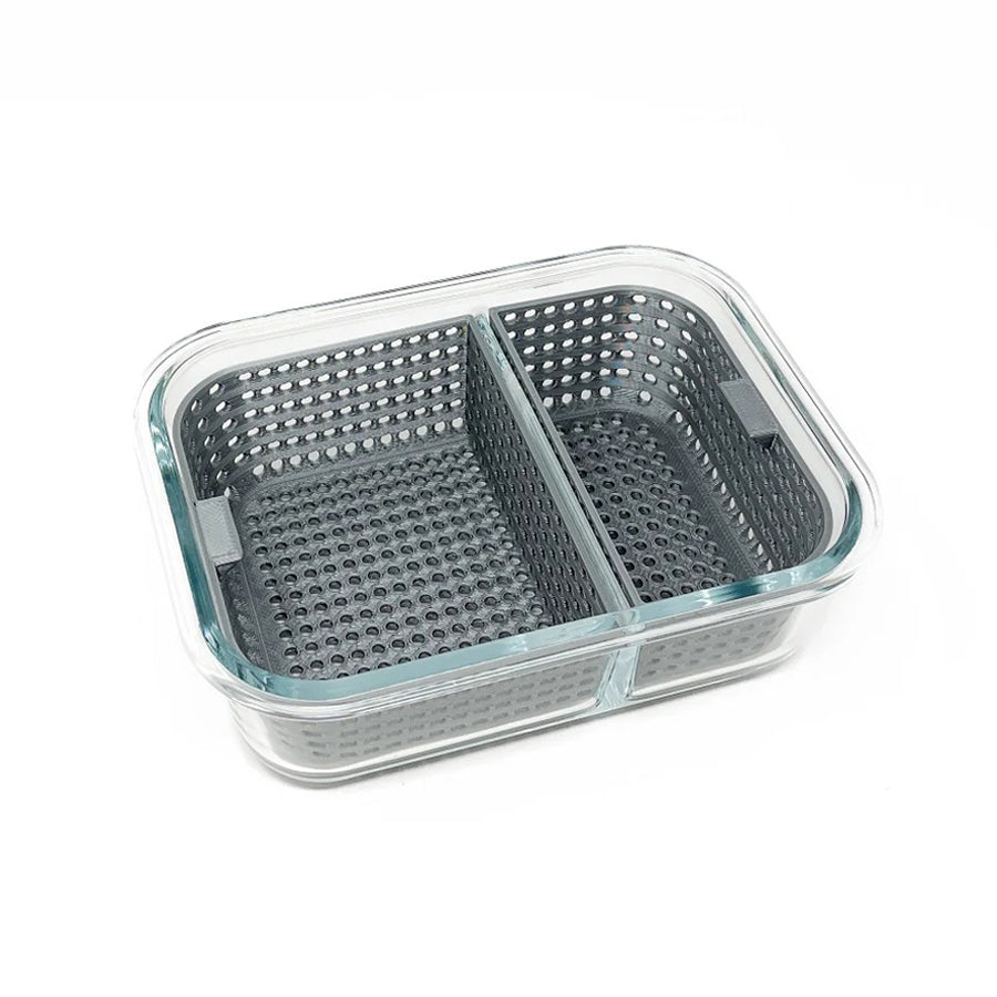 420 Trinkets - Dual Dunk Large Iso Cleaning Station - Grey