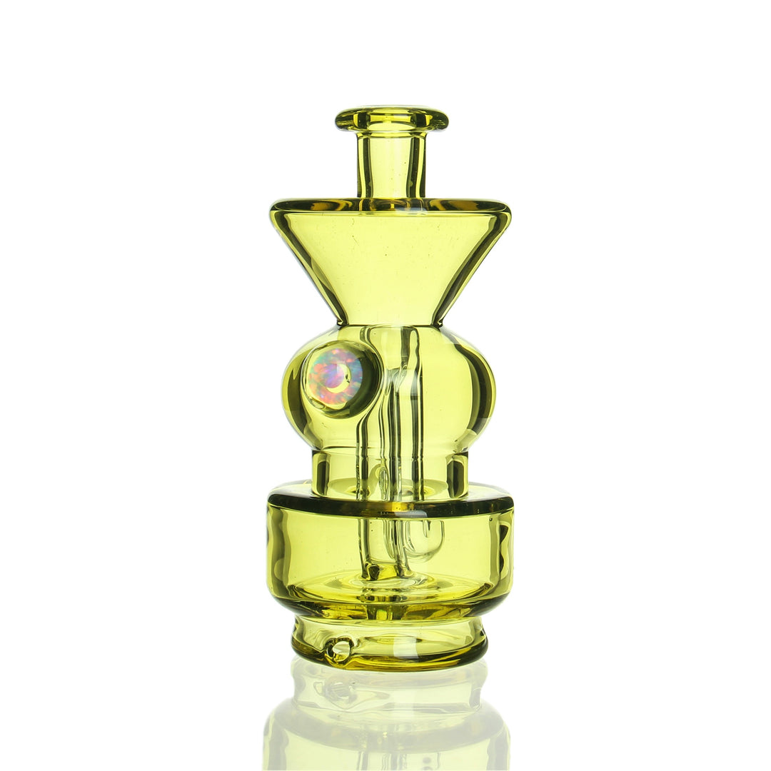 E.F. Norris Puffco Peak Attachment Citrine — Puffco Peak glass attachment in Citrine colorway