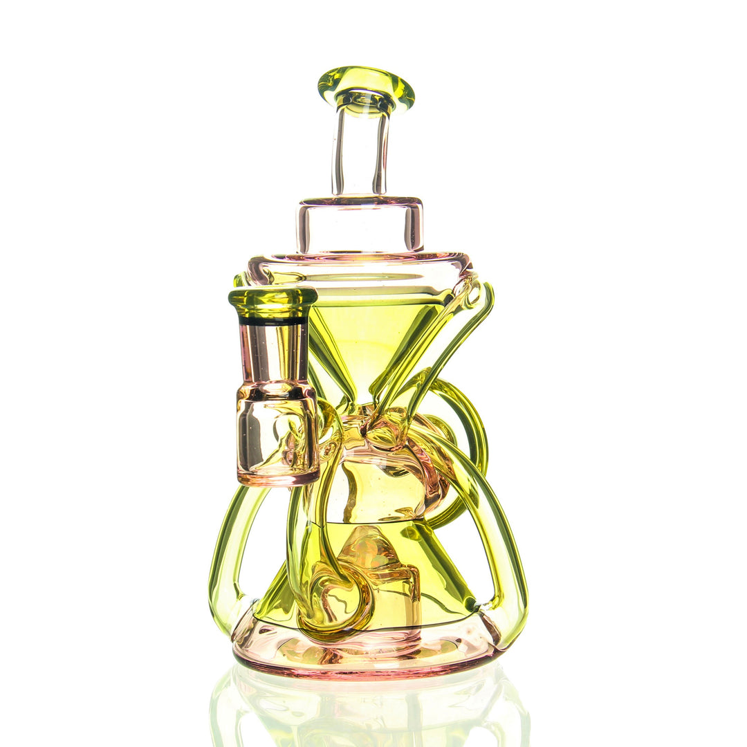E.F. Norris Recycler Serum Citrine — handblown recycler dab rig with serum and citrine color accents