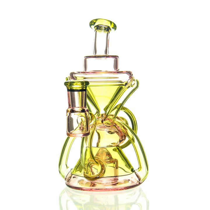 E.F. Norris Recycler Serum Citrine — handblown recycler dab rig with serum and citrine color accents
