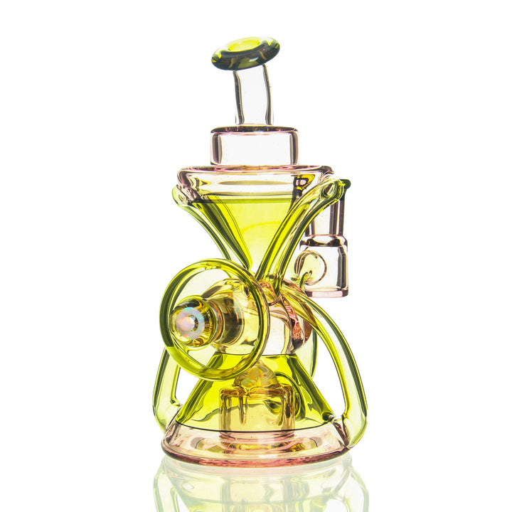 E.F. Norris Recycler Serum Citrine — serum and citrine recycler dab rig shown from alternate angle